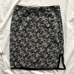 Vintage High Waist Floral Mini Skirt